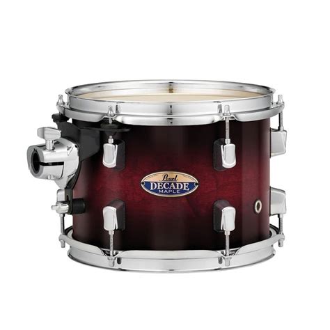 Disc Pearl Decade Maple Fusion Shell Pack W Bags Deep Red Burst