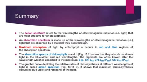 Absorption And Action Spectrum Ppt Free Download