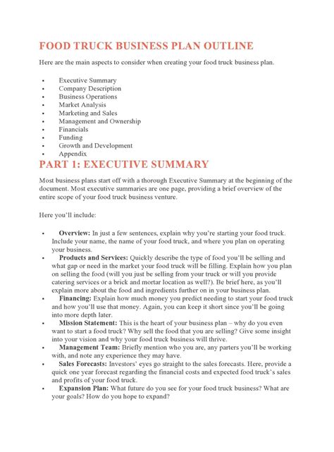 29 Proven Food Truck Business Plans (PDF, Word)