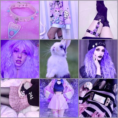 Pastel Goth Aesthetic Moodboard Mood Board Design Character