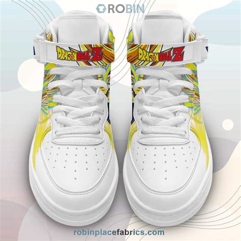 Vegeta Super Saiyan Sneakers Air Mid Custom Dragon Ball Anime Shoes