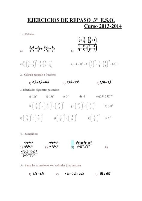 PDF EJERCICIOS DE REPASO 3º Eiespablosarasate educacion navarra es