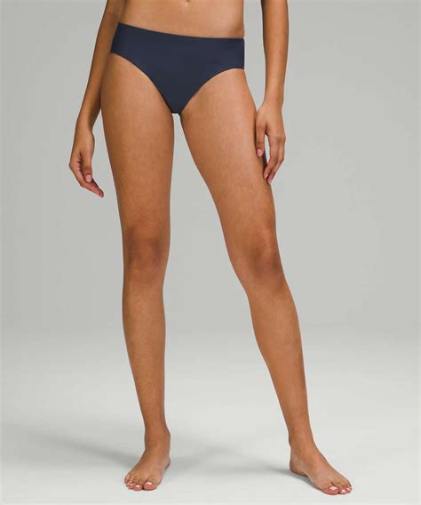 Lululemon Waterside Swim Bottom Mid Rise Medium Coverage Blue Hail