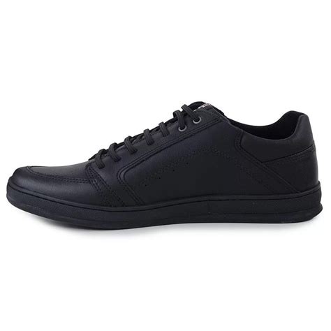 T Nis Casual Freeway Alpha Couro Masculino Preto Compre Agora