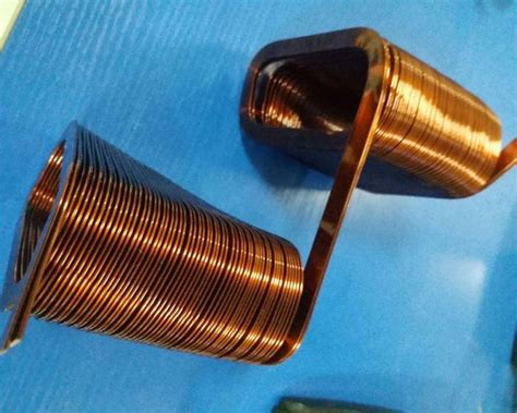 Double Head Flat Copper Wire Customized Turns Winding Inductive Flat