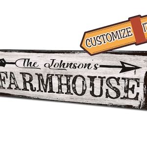 Custom Farmhouse Wooden Sign - Etsy