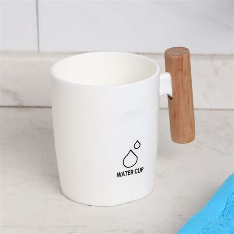 Nordic Reizen Draagbare Wassen Cup Met Houten Hand Grandado