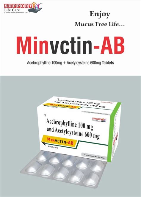 Acebrophylline Mg N Acetylcysteine Mg At Rs Stripe