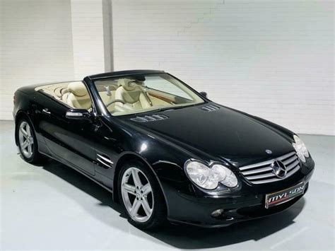 Mercedes Benz Sl V Convertible Black Roadster Petrol R