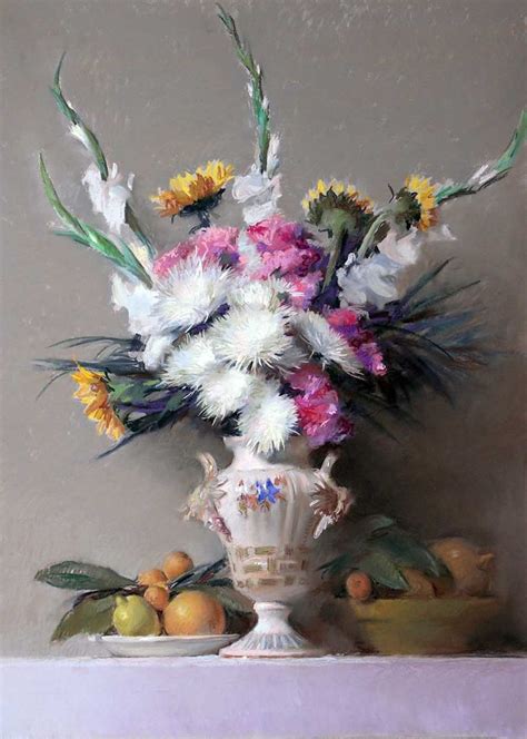 Felipe Santamans Figurative Still Life Painter Flower