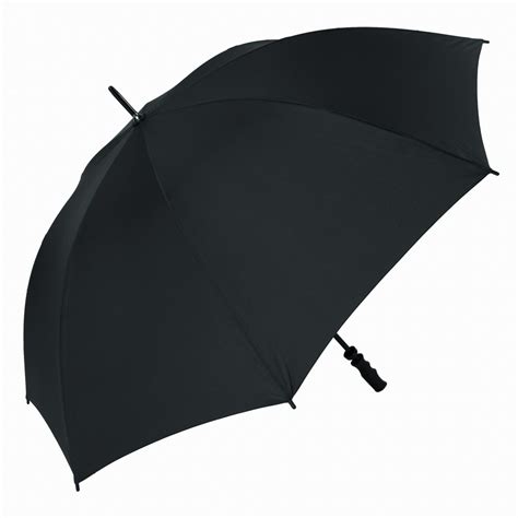 Wind Resistant Fibrelight Large Black Golf Umbrella | Susino