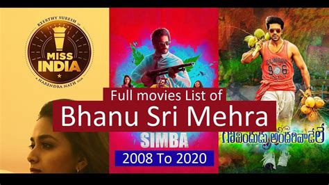 bhanu sri mehra full movies list  movies  bhanu sri mehra youtube