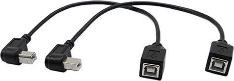 Cerrxian Inch Usb B Cable Combo Usb B Left Angle Right Angle