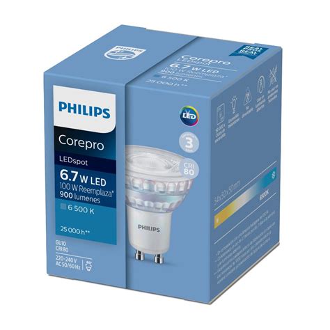 Dicroico Led Philips Corepro Gu10 6 7w Luz Fría Promart