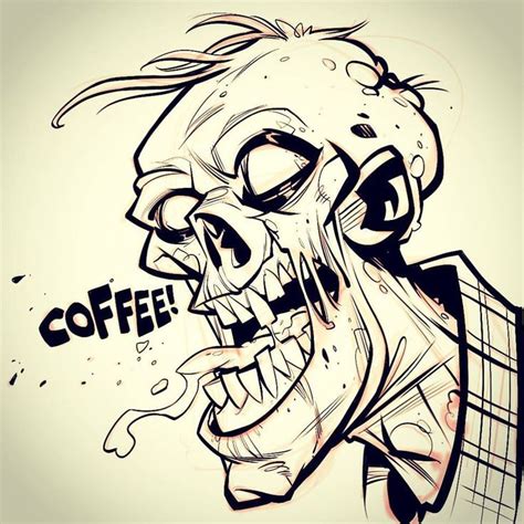 Zombie drawings, Zombie art, Graffiti drawing