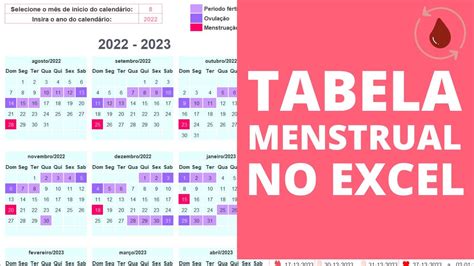 Tabela De Ciclo Menstrual - 8