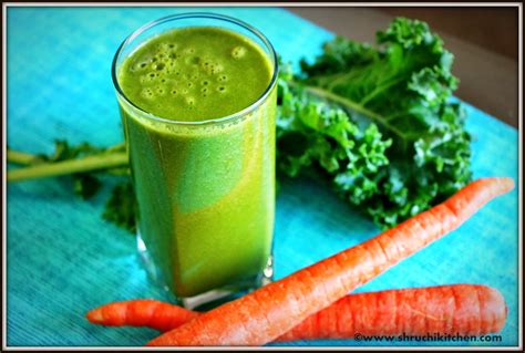 Shruchi Kitchen Kale Carrot Juice