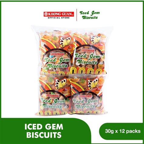 Iced Gem Biscuits 360g 12 Packs Shopee Philippines