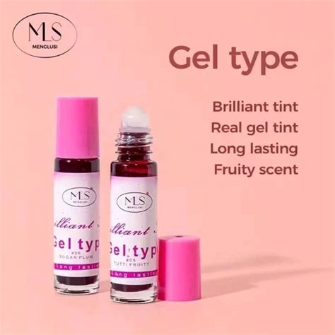 brilliant cheek lip tint waterproof  long lasting gel type lip