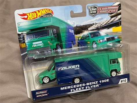 HOT WHEELS PREMIUM MERCEDES BENZ 190E FLEET FLYER FALKEN TIRES 興趣及遊戲 玩具 遊戲類 Carousell