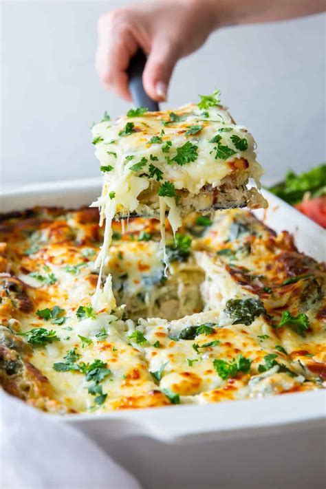 White Chicken Lasagna Easy Delicious Valerie S Kitchen