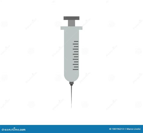 Syringe Icon Illustrated In Vector On White Background Stock