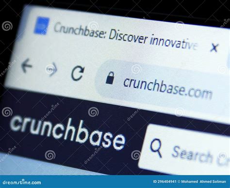 Crunchbase company logo editorial photo. Image of investment - 296404941 