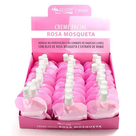 Box 42 Creme Facial Rosa Mosqueta Sachê 50g Max Love