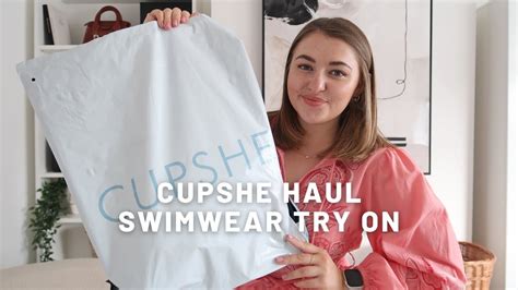 Cupshe Haul Swimwear Try On Petiteelliee Youtube