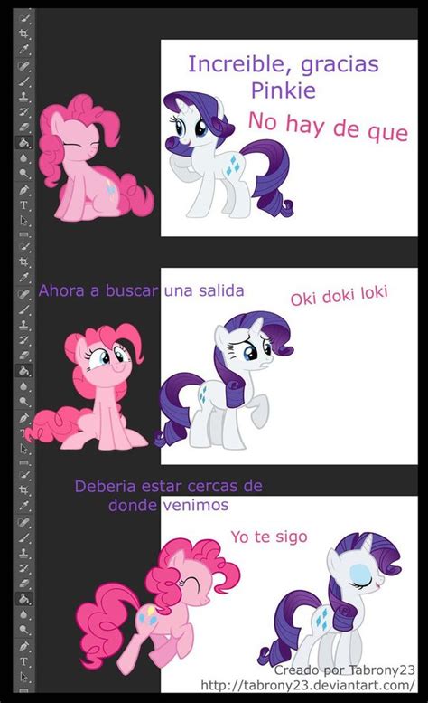 1337790 Safe Artist Tabrony23 Pinkie Pie Rarity Comic Ponys En