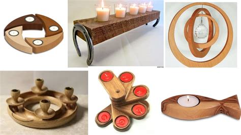 Unique Wooden Light Candle Holders Ideas Handcrafted Wooden Candle