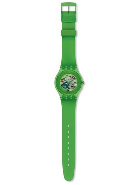 Swatch Green Lacquered Suog103 Damenuhr