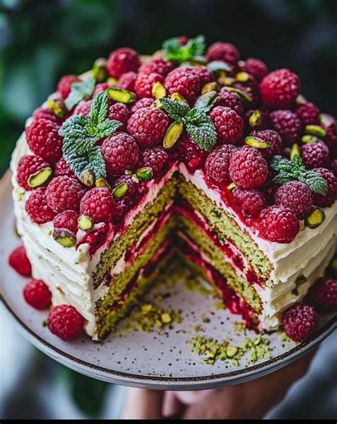 Best Recipe For Raspberry Pistachio Delight Cake Digital Download Etsy Uk In 2024 Delicious