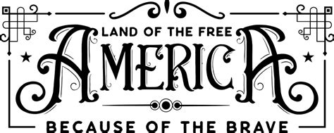 Land Of The Free Because Of The Brave America Free Svg File For