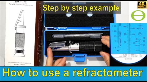 How to use a refractometer - step by step example shown using ...