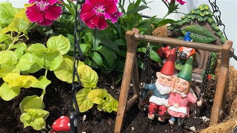 Diy Create Your Own Hanging Gnomefairy Gardens In Minutes Youtube