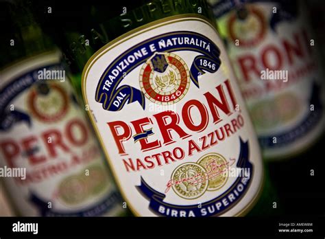 Peroni Nastro Azzurro bottle of Italian beer Peroni Nastro Azzurro is ...