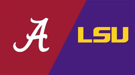 20 Alabama Vs 9 Lsu First Round 5924 Stream The Game Live