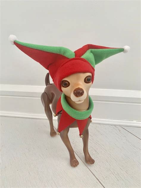 Elf Costume Dog Elf Costume Dog Christmas Costume Pet Etsy