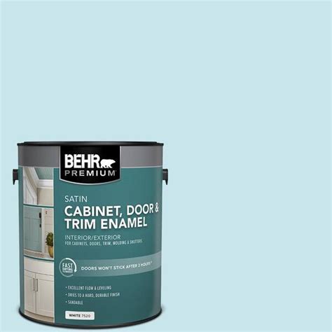 BEHR PREMIUM 1 Gal M480 2A Winterscape Satin Enamel Interior Cabinet