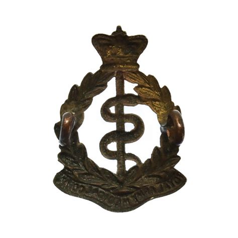 Victorian Royal Army Medical Corps R A M C Collar Badge