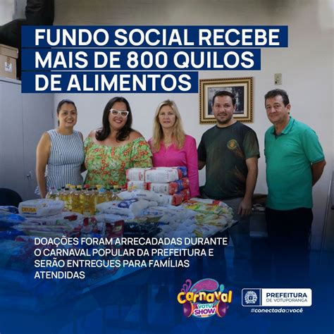 Fundo Social Recebe Mais De 800 Quilos De Alimentos Arrecadados Durante