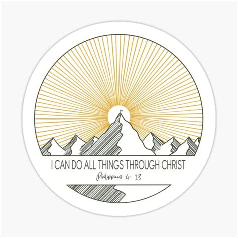 I Can Do All Things Through Christ 2023 Lds Youth Theme Sticker For