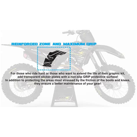 Custom Dirt Bike Graphics Kit Honda Evs Black And White Custom