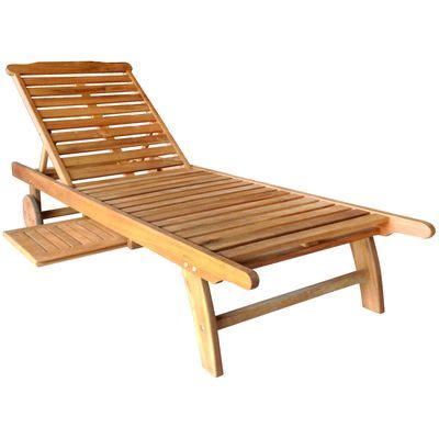 FSC Acacia Garden Patio Wooden Sun Lounger By Charles Bentley Charles