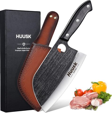 Amazon Huusk Cuchillo De Chef Serbio Forjado A Mano Con Funda