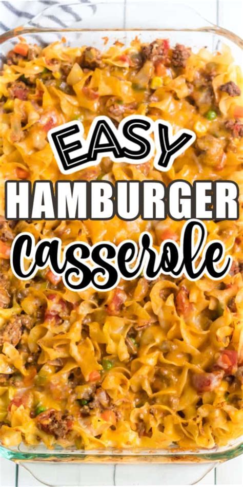 Hamburger Casserole Easy Weeknight Dinner Recipe Artofit