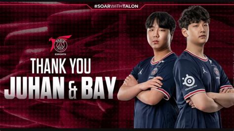 PSG Talon Lepas Mid Laner Bay Dan Jungler Juhan Usai MSI 2022