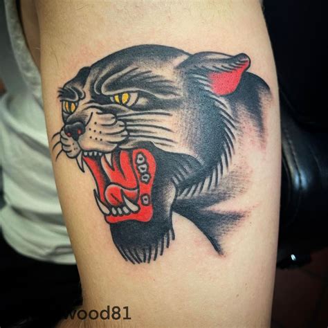 Chadleeverpanther Traditional Traditionaltattoo Panther Panther Tattoo