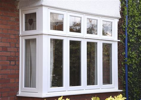 A Bay Window With Flush Casements Finished In Off White Featuring